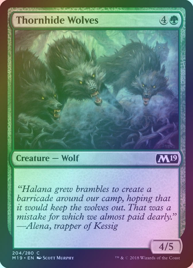 Thornhide Wolves (M19) (204) / Foil