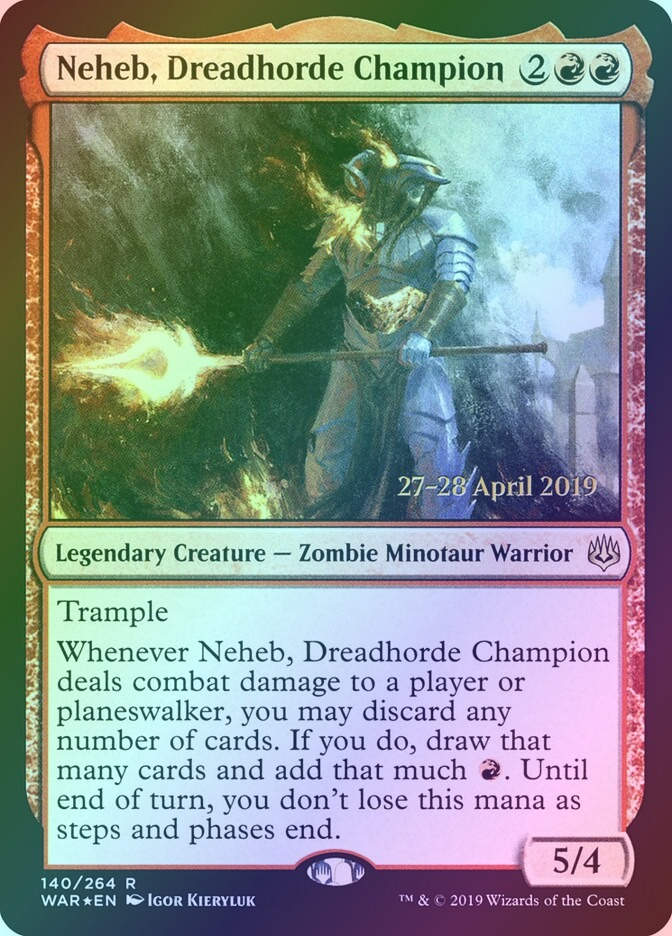 Neheb, Dreadhorde Champion (PWAR) (140s) / Foil