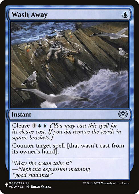 Wash Away (PLST) (VOW-87)