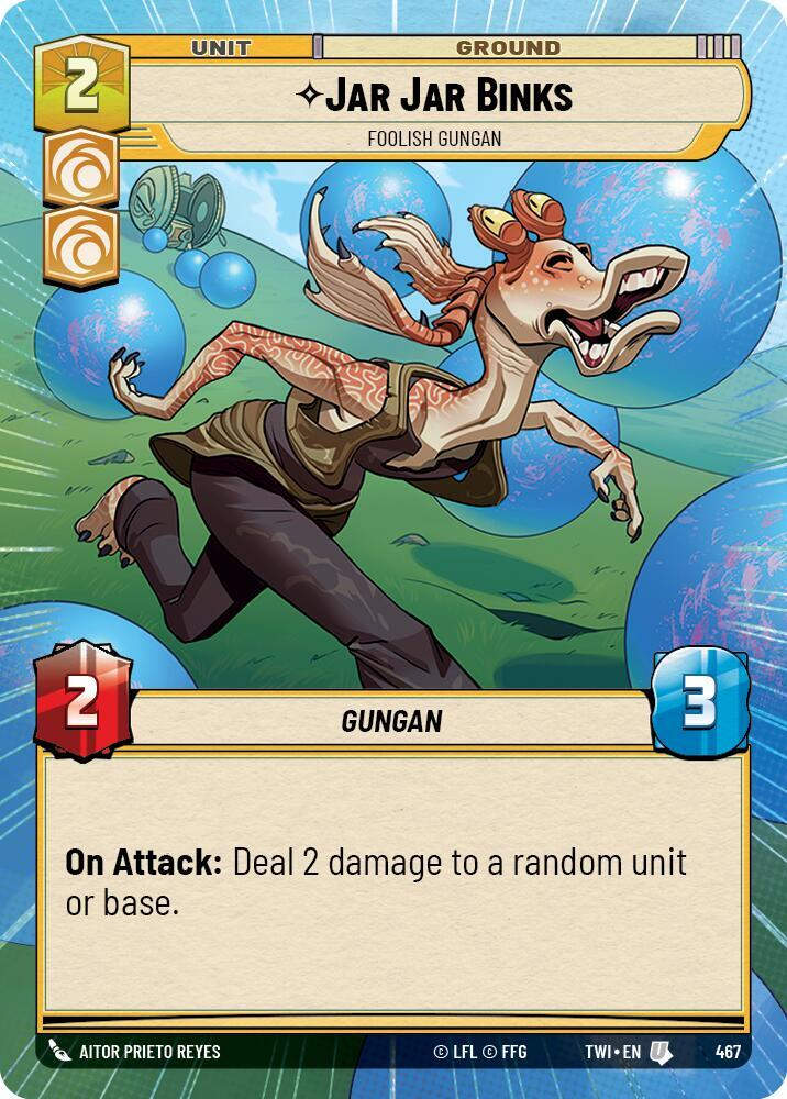 Jar Jar Binks - Foolish Gungan (Hyperspace) (TWI) (467) / Foil