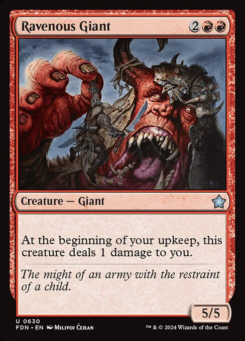 Ravenous Giant (FDN) (630) (Starter)