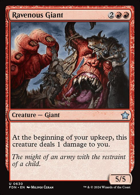 Ravenous Giant (FDN) (630) (Starter)