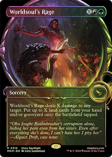Worldsoul's Rage (mkm) (316) / Showcase Foil