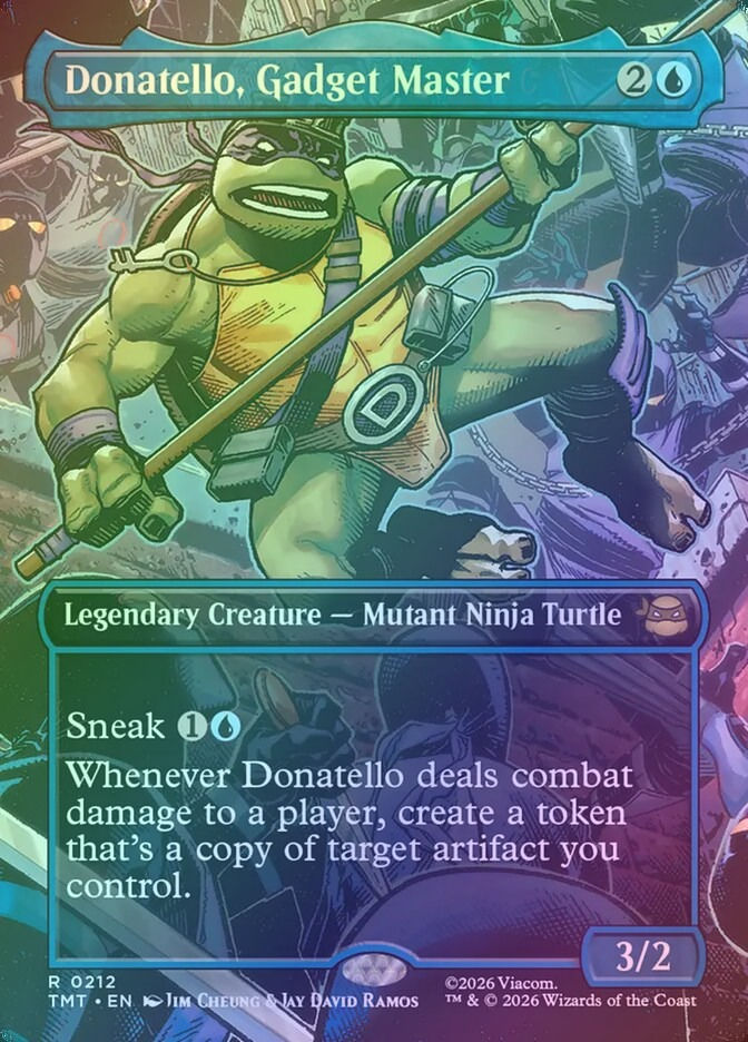 Donatello, Gadget Master (TMT) (212) / Borderless / Foil