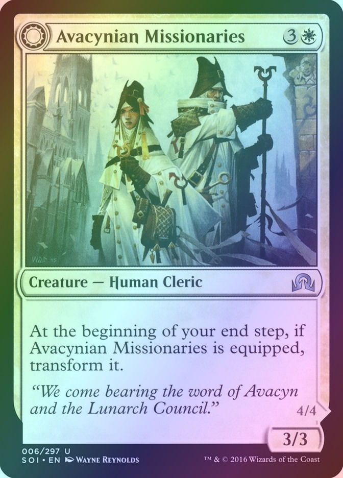 Avacynian Missionaries // Lunarch Inquisitors (SOI) (6) / Foil — cara 1 de 2