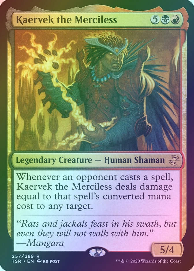 Kaervek the Merciless (TSR) (257) / Foil