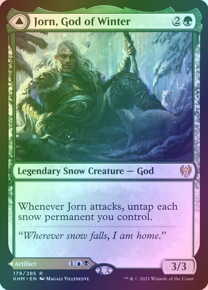 Jorn, God of Winter // Kaldring, the Rimestaff (KHM) (179) / Foil — cara 1 de 2