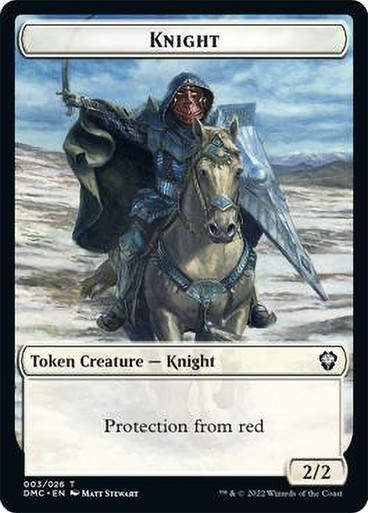 Knight Token (Protection from red) (tdmc)