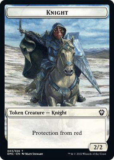 Knight Token (Protection from red) (tdmc)