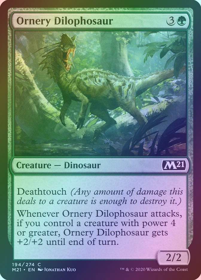 Ornery Dilophosaur (M21) (194) / Foil