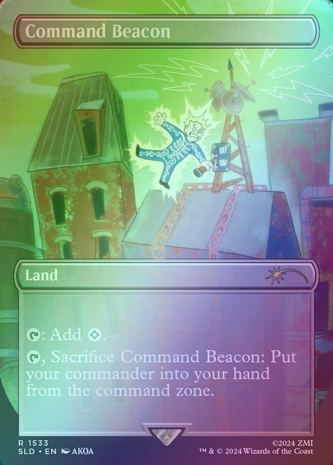 Command Beacon (SLD) (1533★) / Borderless / Rainbow Foil