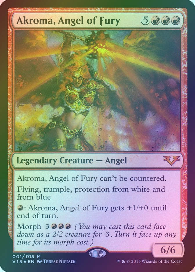 Akroma, Angel of Fury (V15) (1) / Foil