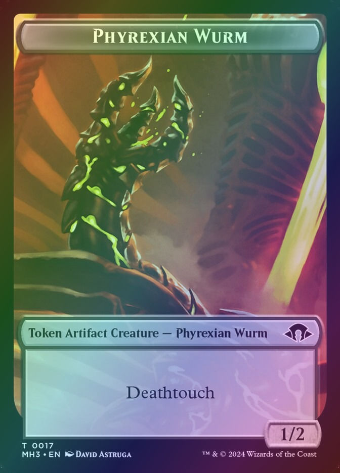 Phyrexian Wurm // Servo (TMH3) (17 // 33) / Foil — cara 1 de 2
