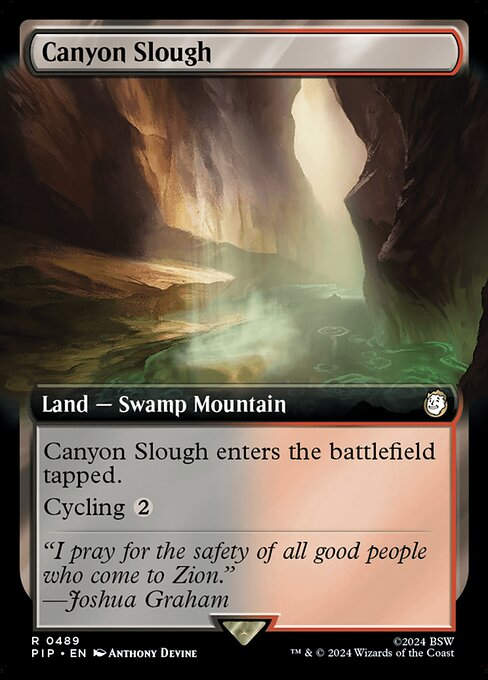 Canyon Slough (pip) (489) / Extended Art