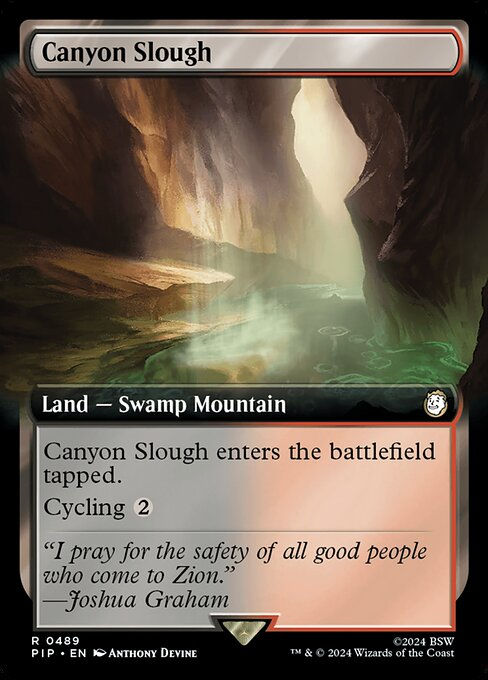 Canyon Slough (pip) (489) / Extended Art
