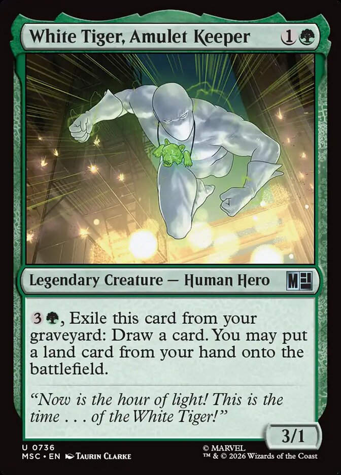 White Tiger, Amulet Keeper (MSC) (736)