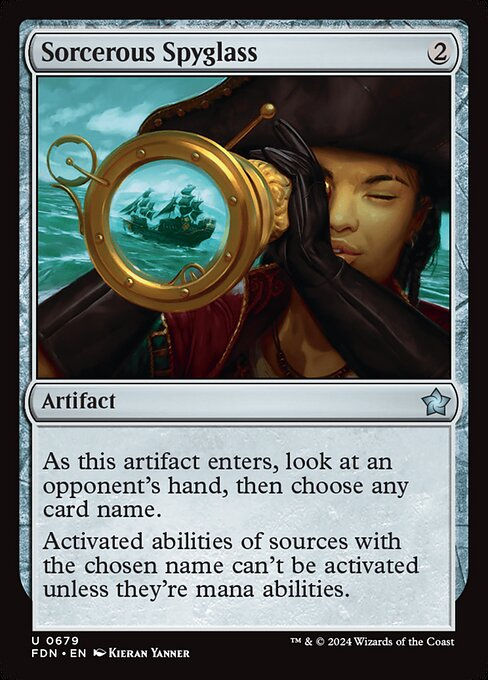 Sorcerous Spyglass (FDN) (679) (Starter)