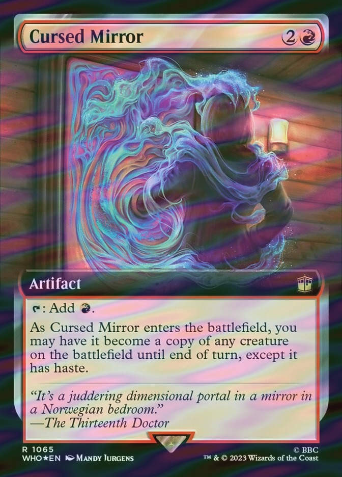 Cursed Mirror (WHO) (1065) / Extended Art / Surge Foil