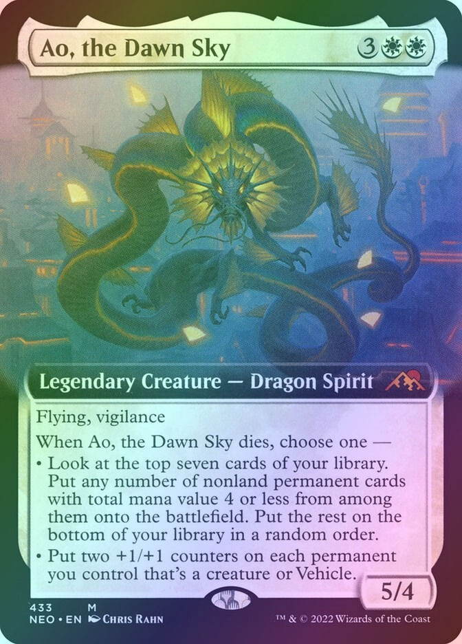 Ao, the Dawn Sky (NEO) (433) / Extended Art / Foil