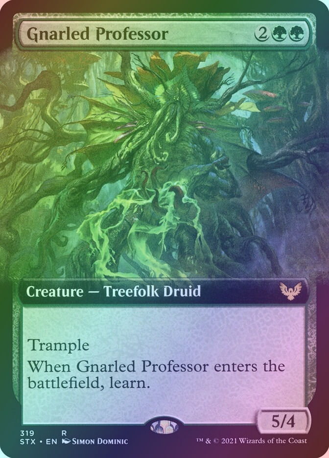Gnarled Professor (STX) (319) / Extended Art / Foil