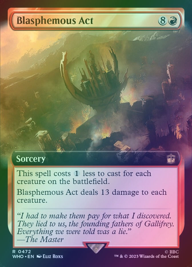Blasphemous Act (WHO) (472) / Extended Art / Foil
