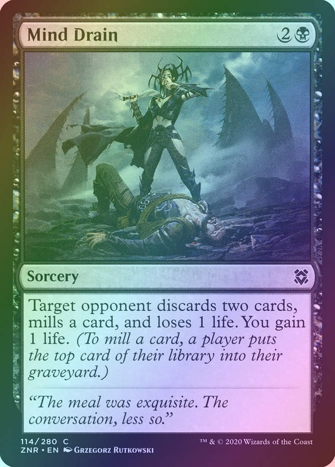Mind Drain (ZNR) (114) / Foil