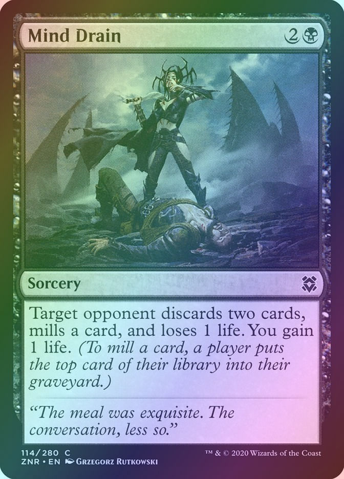 Mind Drain (ZNR) (114) / Foil