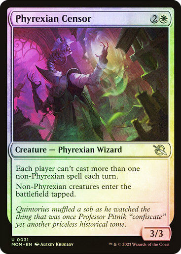 Phyrexian Censor (mom) / Foil