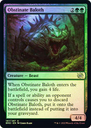 Obstinate Baloth (BRO) / Foil