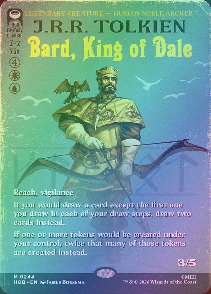 Bard, King of Dale (HOB) (244) / Borderless / Foil