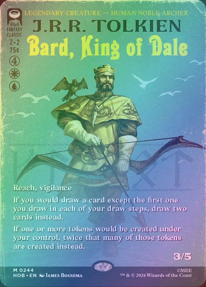 Bard, King of Dale (HOB) (244) / Borderless / Foil