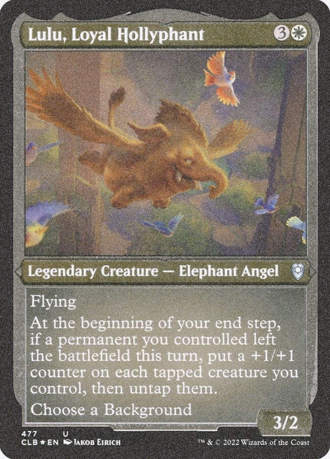 Lulu, Loyal Hollyphant (CLB) (477) / Foil Etched