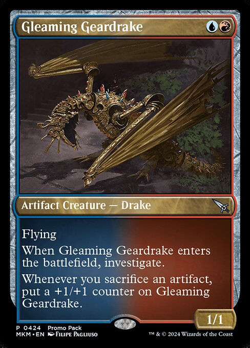 Gleaming Geardrake (mkm) (424) / Promo Pack