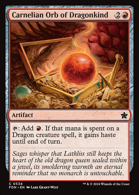 Carnelian Orb of Dragonkind (FDN) (534) (Beginner)