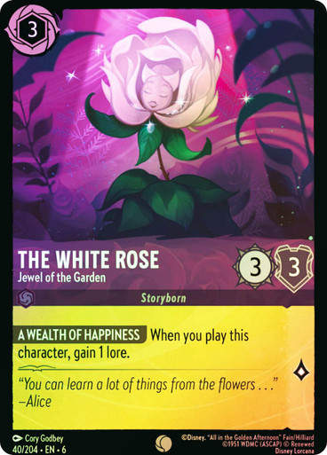 The White Rose - Jewel of the Garden (LOR_AZU) / Foil