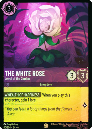 The White Rose - Jewel of the Garden (LOR_AZU) / Foil