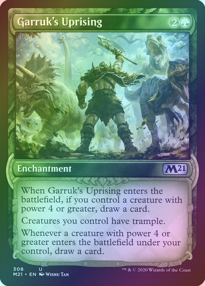 Garruk's Uprising (M21) (308) / Showcase / Foil