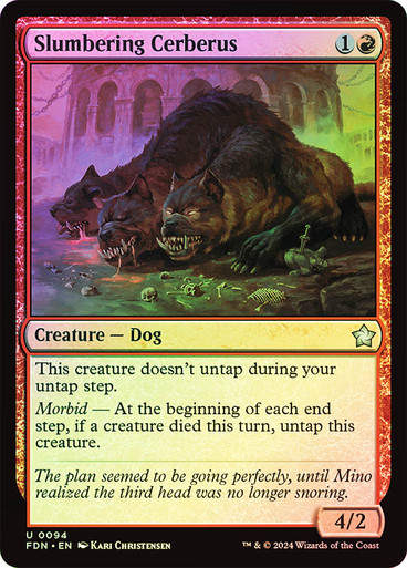 Slumbering Cerberus (FDN) (94) / Foil