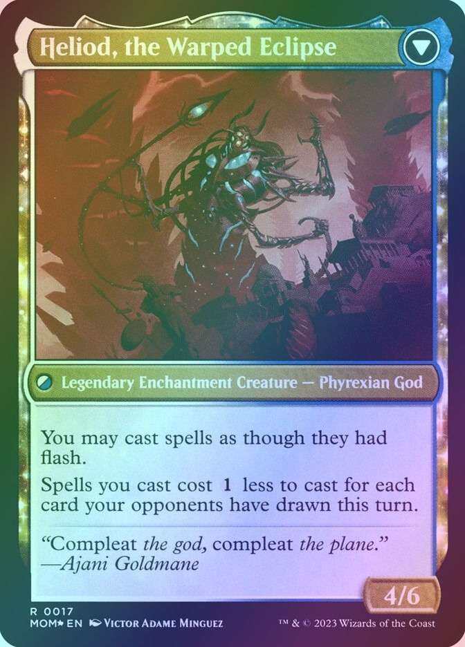 Heliod, the Radiant Dawn // Heliod, the Warped Eclipse (PMOM) (17s) / Foil — cara 2 de 2