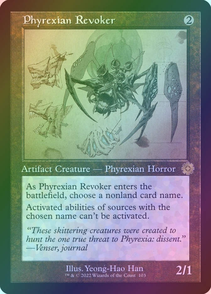 Phyrexian Revoker (BRR) (103) / Foil / Schematic