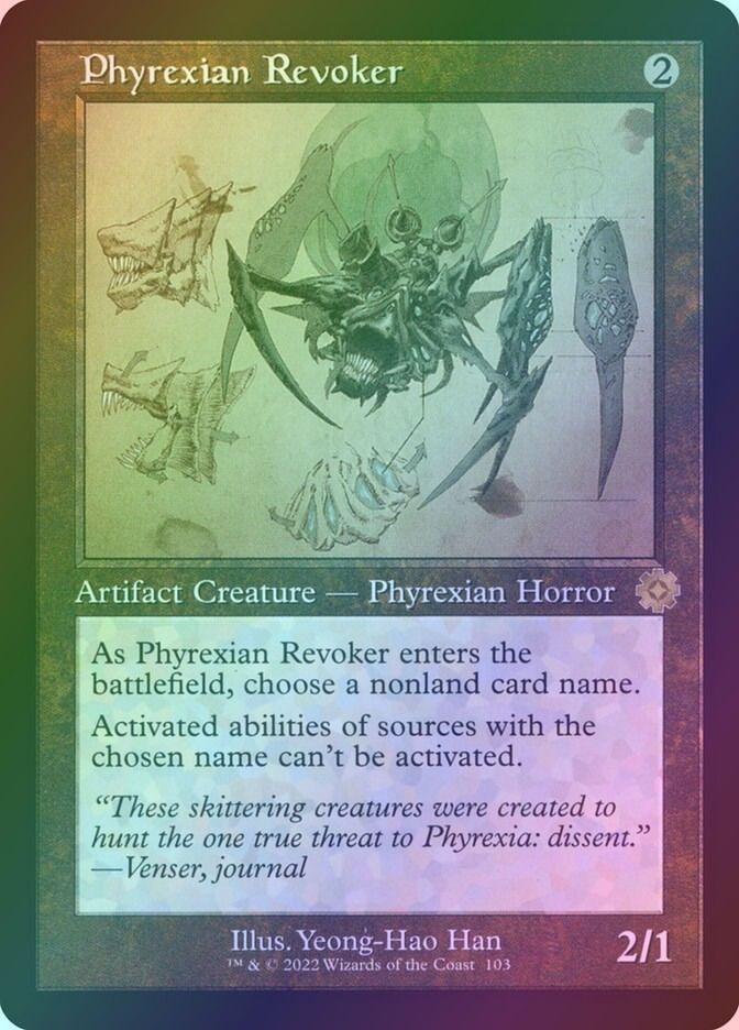 Phyrexian Revoker (BRR) (103) / Foil / Schematic