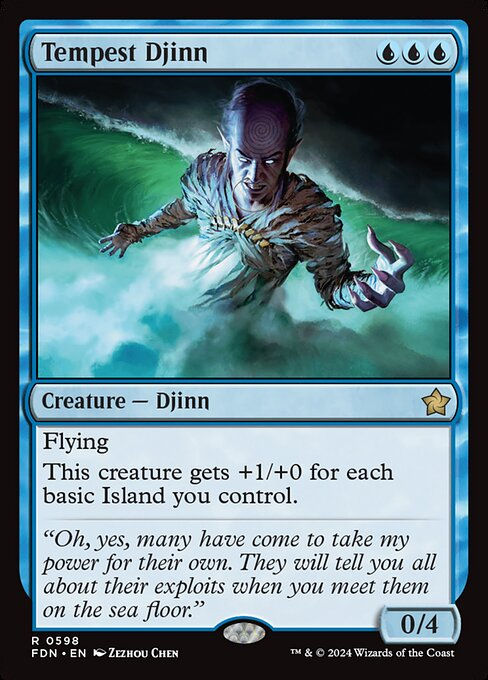 Tempest Djinn (FDN) (598) (Starter)
