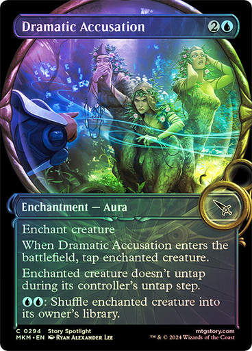 Dramatic Accusation (mkm) (294) / Showcase Foil