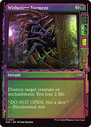 Withering Torment (DSK) (313) / Foil / Showcase