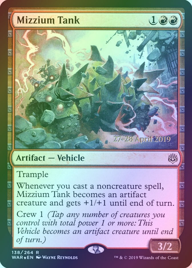 Mizzium Tank (PWAR) (138s) / Foil