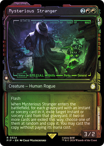 Mysterious Stranger (pip) (334) / Showcase Foil