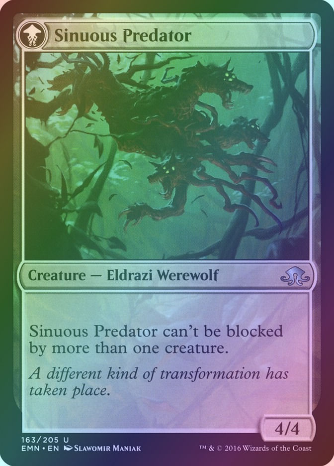 Kessig Prowler // Sinuous Predator (EMN) (163) / Foil — cara 2 de 2