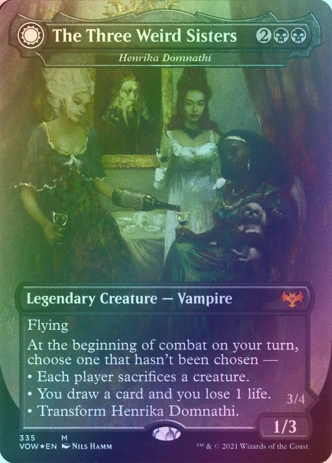 Henrika Domnathi // Henrika, Infernal Seer (VOW) (335) / Borderless / Foil