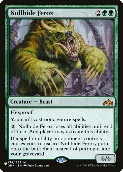 Nullhide Ferox (PLST) (GRN-138)
