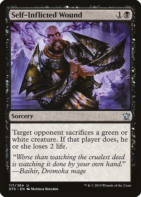 Self-Inflicted Wound (DTK)